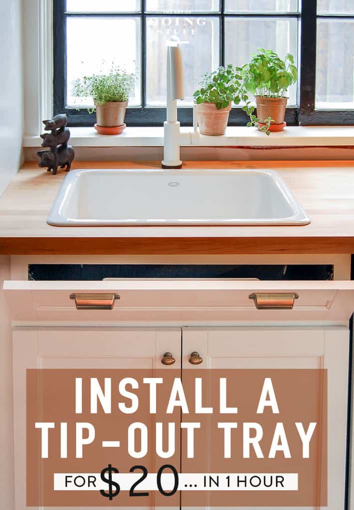 How to Install Tip Out Tray (Under Your Sink) - The Art of Doing Stuff